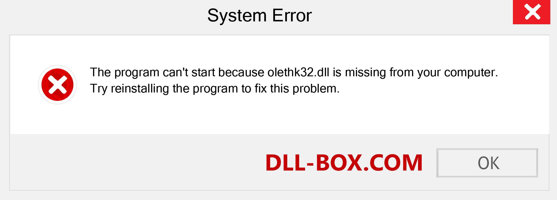  olethk32.dll file is missing?. Download for Windows 7, 8, 10 - Fix  olethk32 dll Missing Error on Windows, photos, images